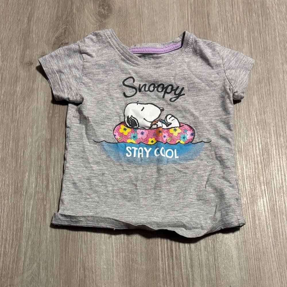 Peanuts Snoopy Gray Kids T-Shirt
